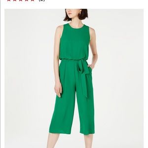 Vince Camuto Open-Back Cropped Jumpsuit